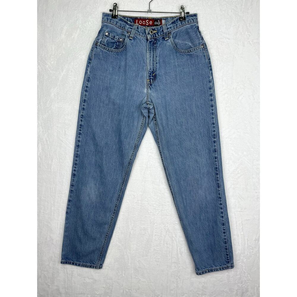 VTG Levis 90s Silver Tab Loose Fit Jeans USA Women’s 9/10 Med 29x29.5 Distressed